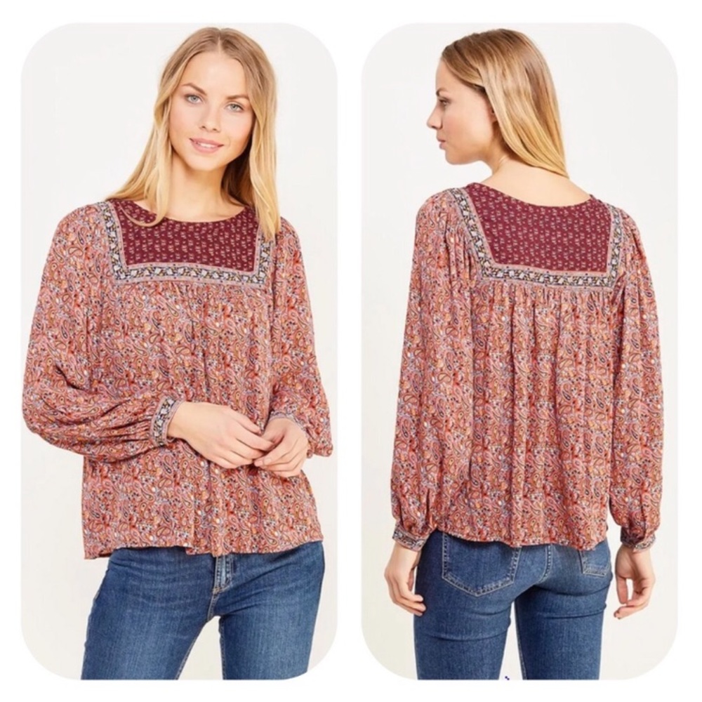 GAP Mixed Paisley Top